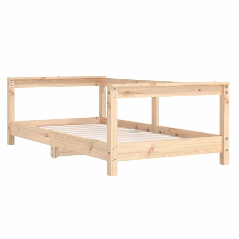 vidaXL Estructura de Cama para niños Madera Maciza de Pino 70x140 cm