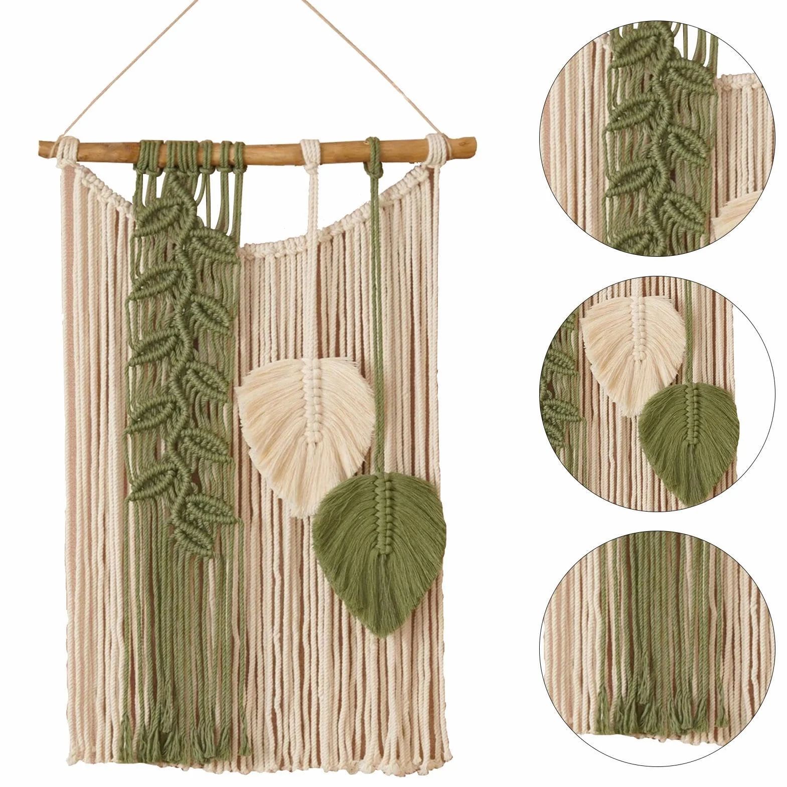 Decoración De Arte De Pared Bohemio: Tapiz De Macramé Hecho A Mano, Pancarta De Tapiz Tejido, Colgante De Pared Estilo Boho, Tapiz Hecho A Mano Único para Decoración del Hogar, 70x40x3cm