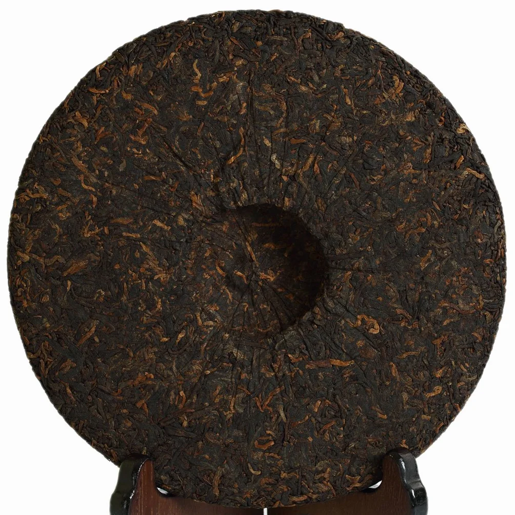 GOARTEA 2003 Organic Banzhang Ancient Tree Ripe Pu-erh Cake 357g Yunnan Golden Buds Puer Tea