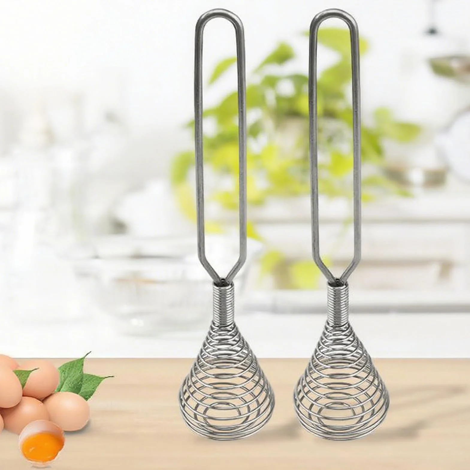 Batidor de Huevos,Batidor De Globos Manual Para Mezclar - De Mano Para Leche Cocina Reposteria Batir Mezclar Espumar Para Hogar Restaurante
