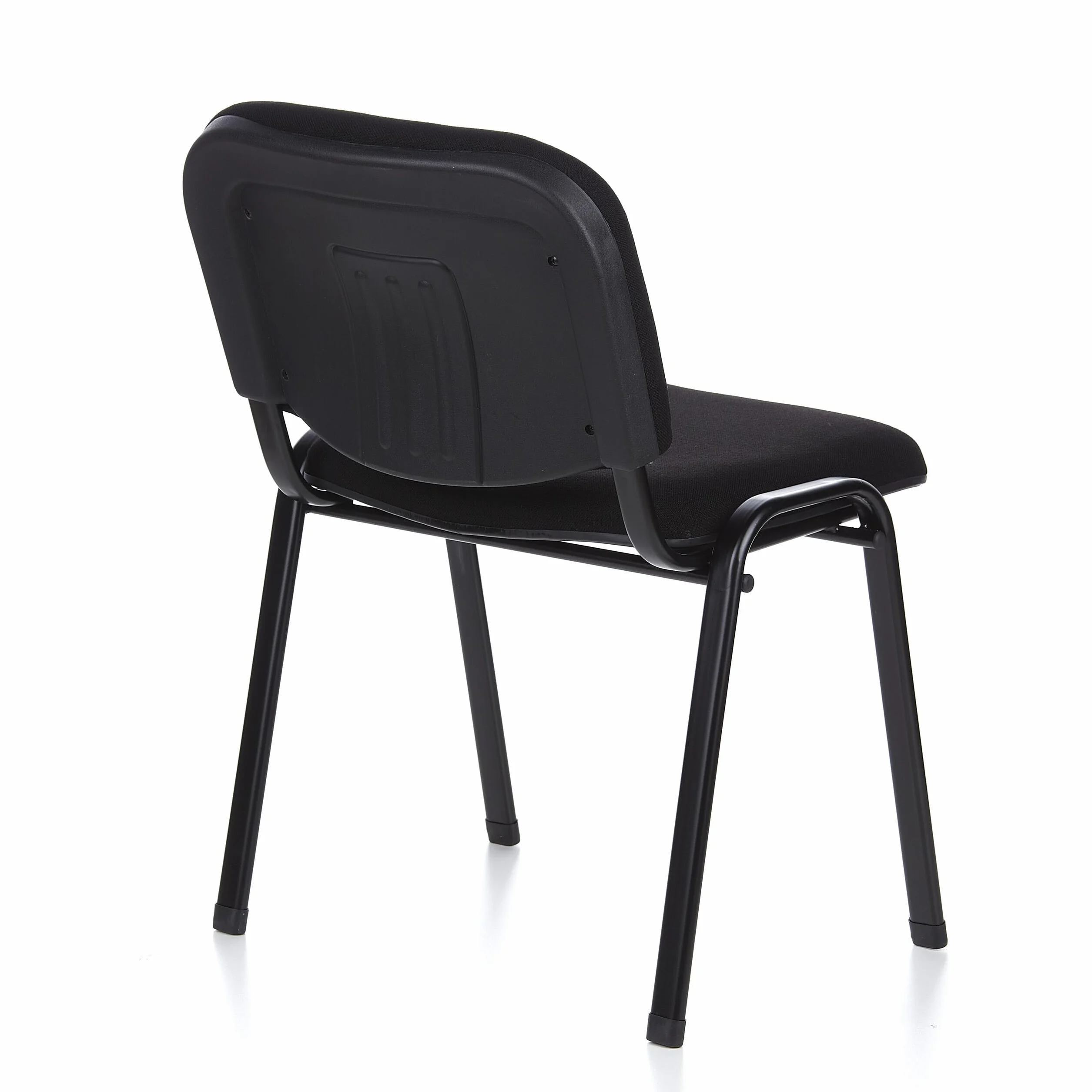 hjh OFFICE 704000 Silla de confidente XT 600 Tela Negro, Silla visitante, tapizadas, Respaldo ergonómica, Apilable