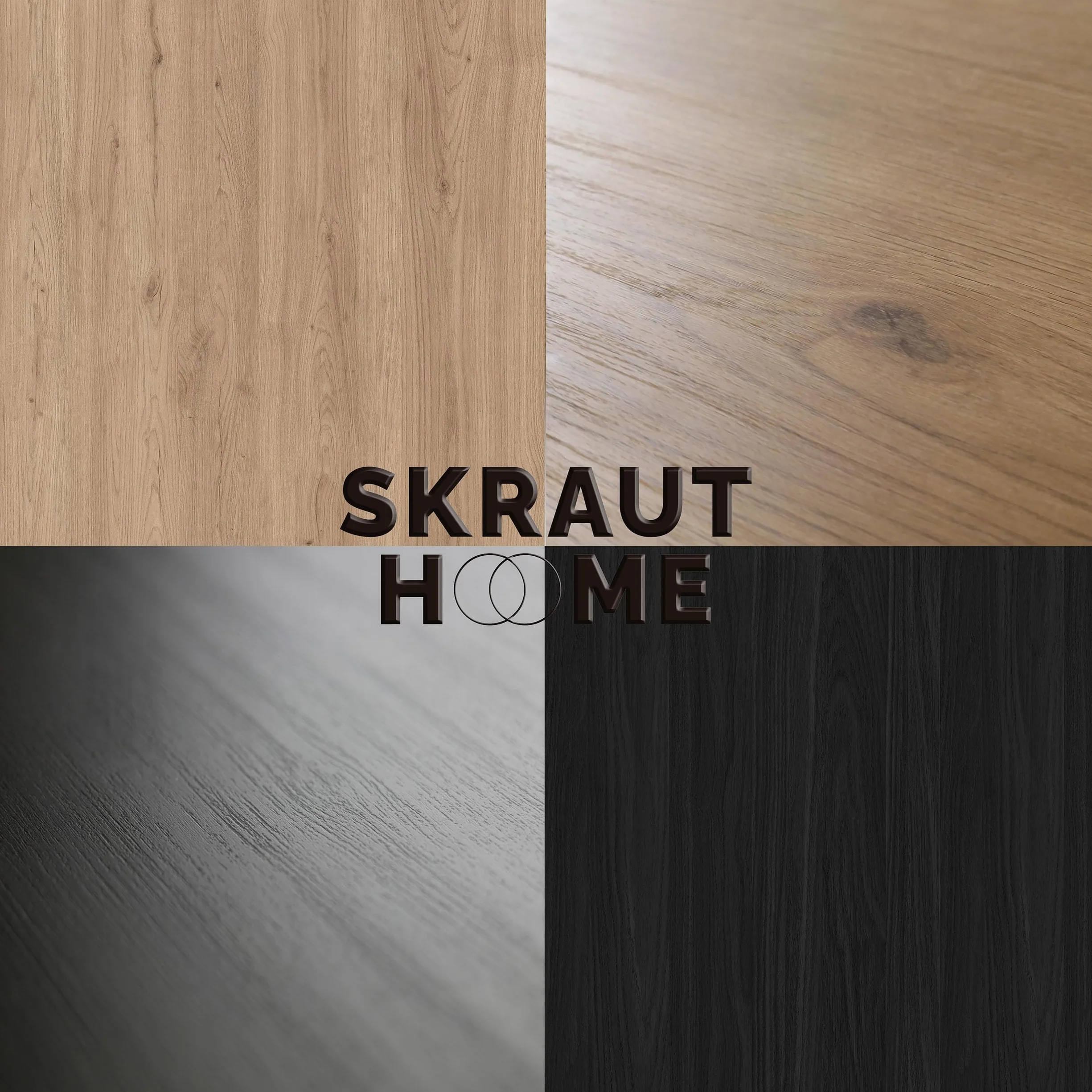 Skraut Home | Mueble TV | Muebles de salón, almacenaje | 315x61x35 cm | para televisión hasta 80" | Chimenea eléctrica XXL | Diseño Industrial | LED | Estilo Moderno | Roble y Negro