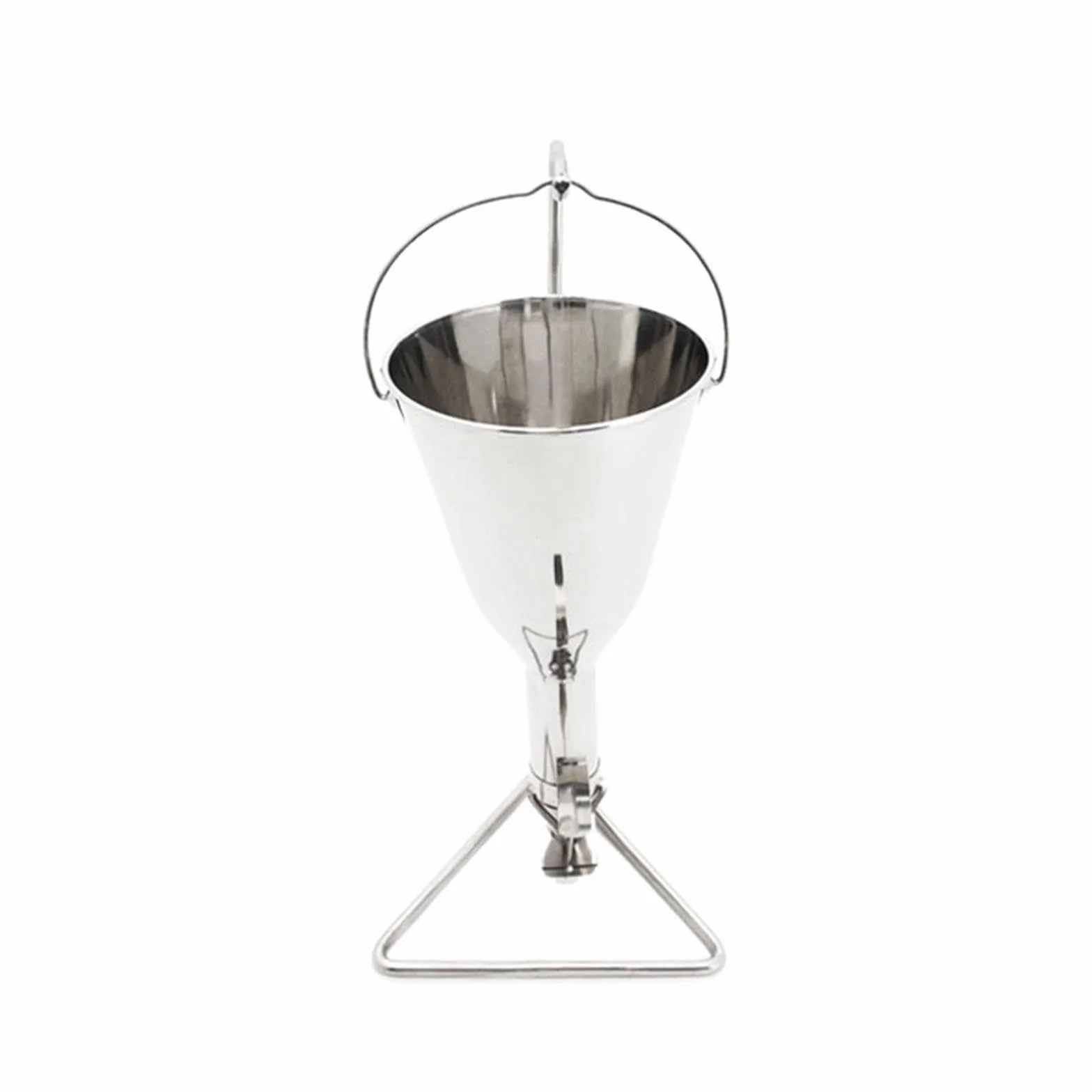 Embudo de Acero Inoxidable Dispensador de Herramienta de Repostería Dosificador para Bizcochos Cupcakes Waffles Superficie Suave Fácil de Lavar a