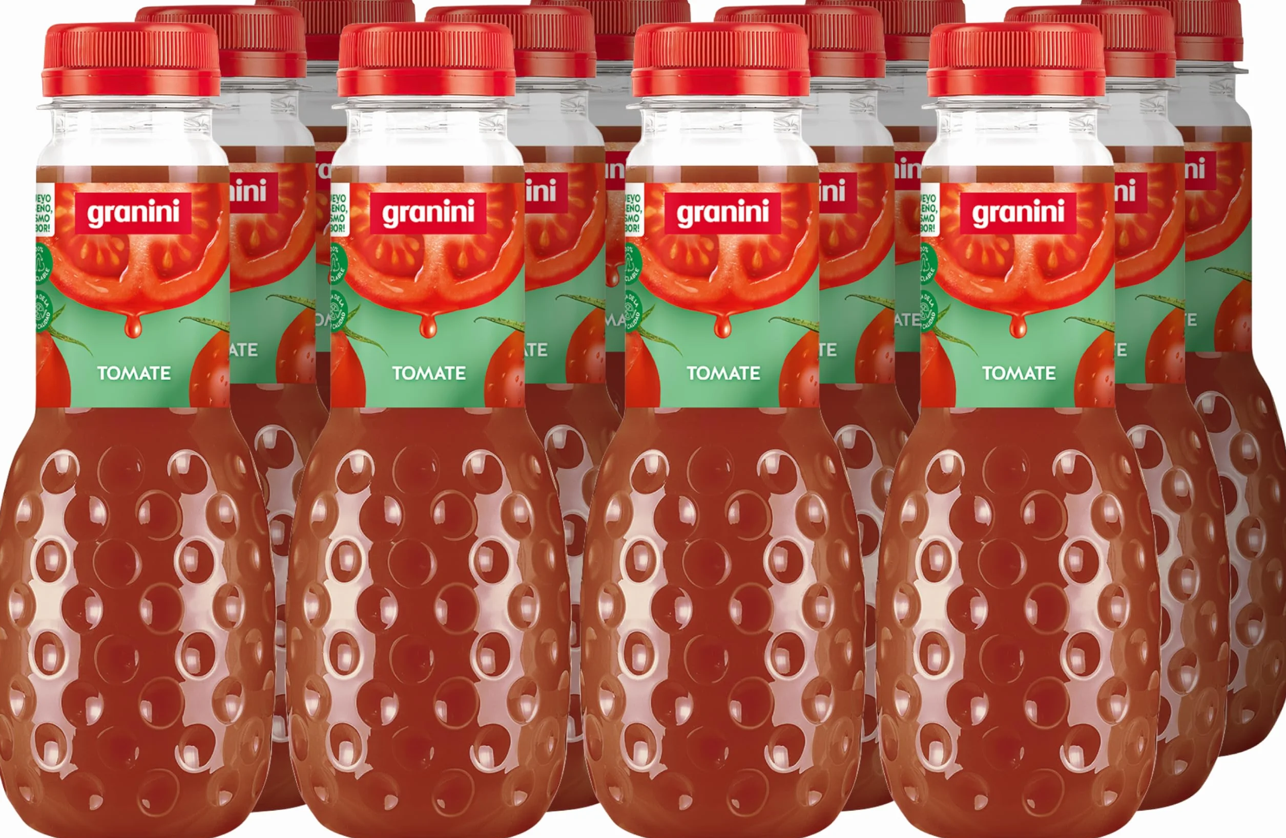 Granini Zumo de Tomate 100% Sin Azúcares Añadidos Pack 12 x 330 ml