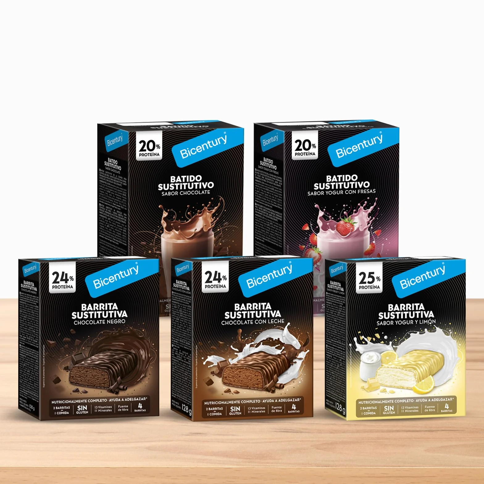 Bicentury Batido Sustitutivo con Proteína Sabor Chocolate 225 gr