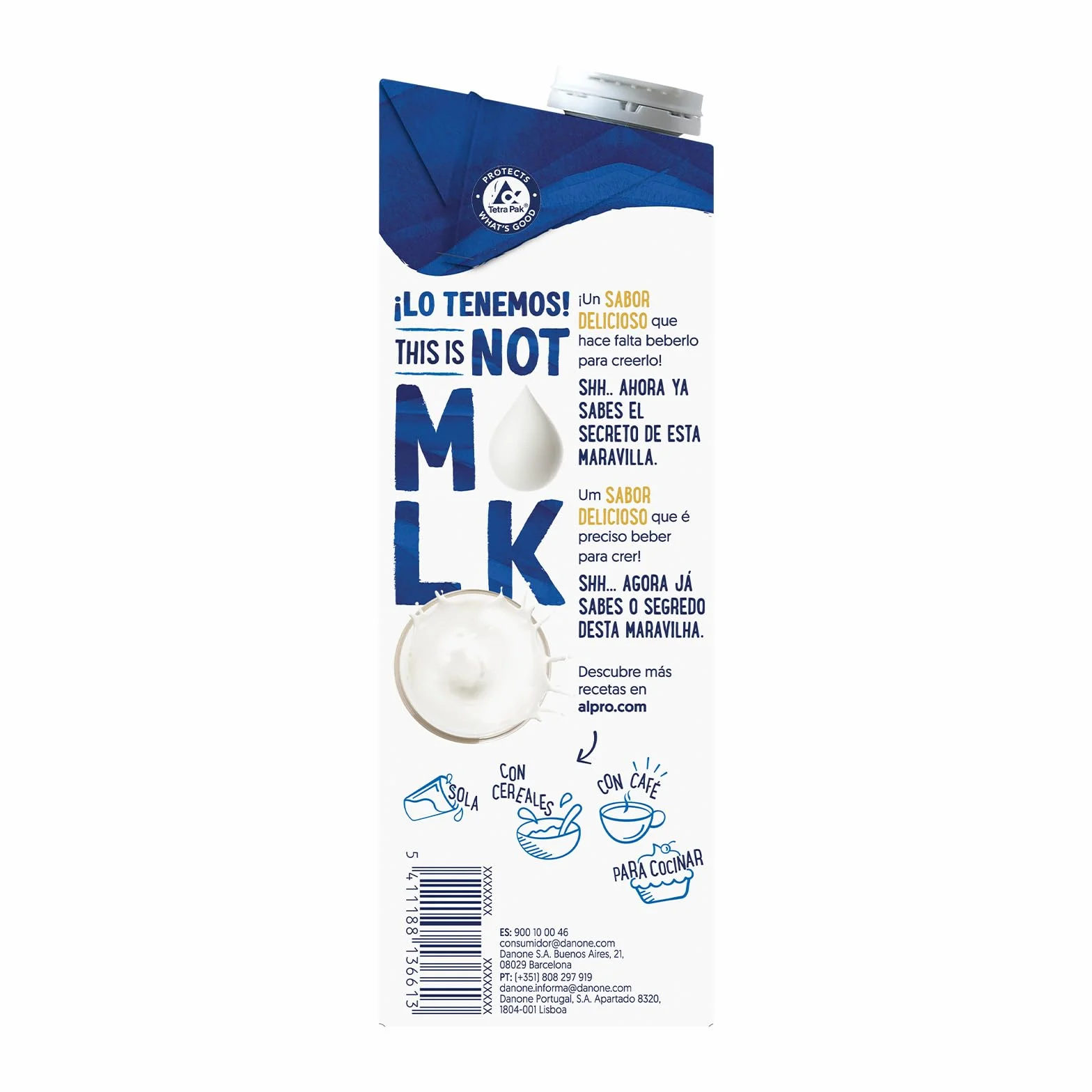 Alpro Bebida de Avena 100% Vegetal THIS IS NOT M*LK Clásica Pack 8 x 1L