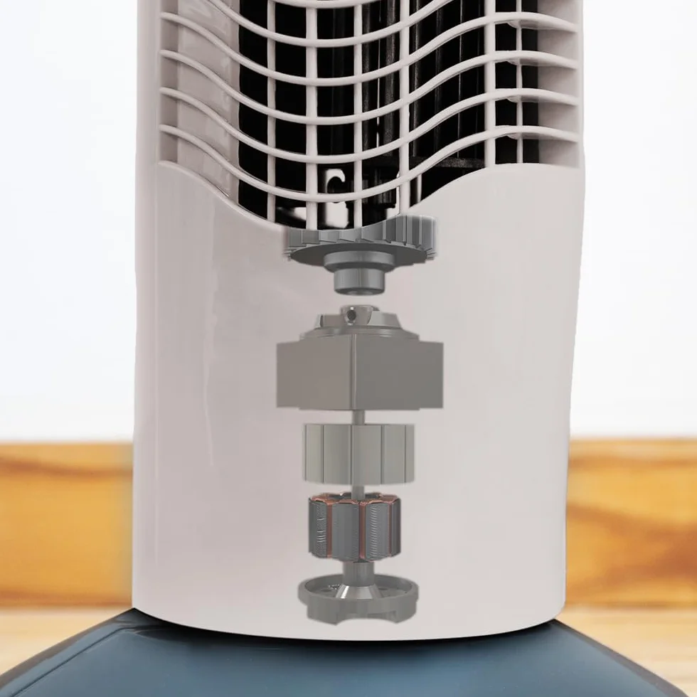 Cecotec Ventilador de Torre con Temporizador EnergySilence 790 Skyline. 50W, 30'' (76cm) de Altura, Control Mecánico, Oscilante, Motor de Cobre, 3 Velocidades