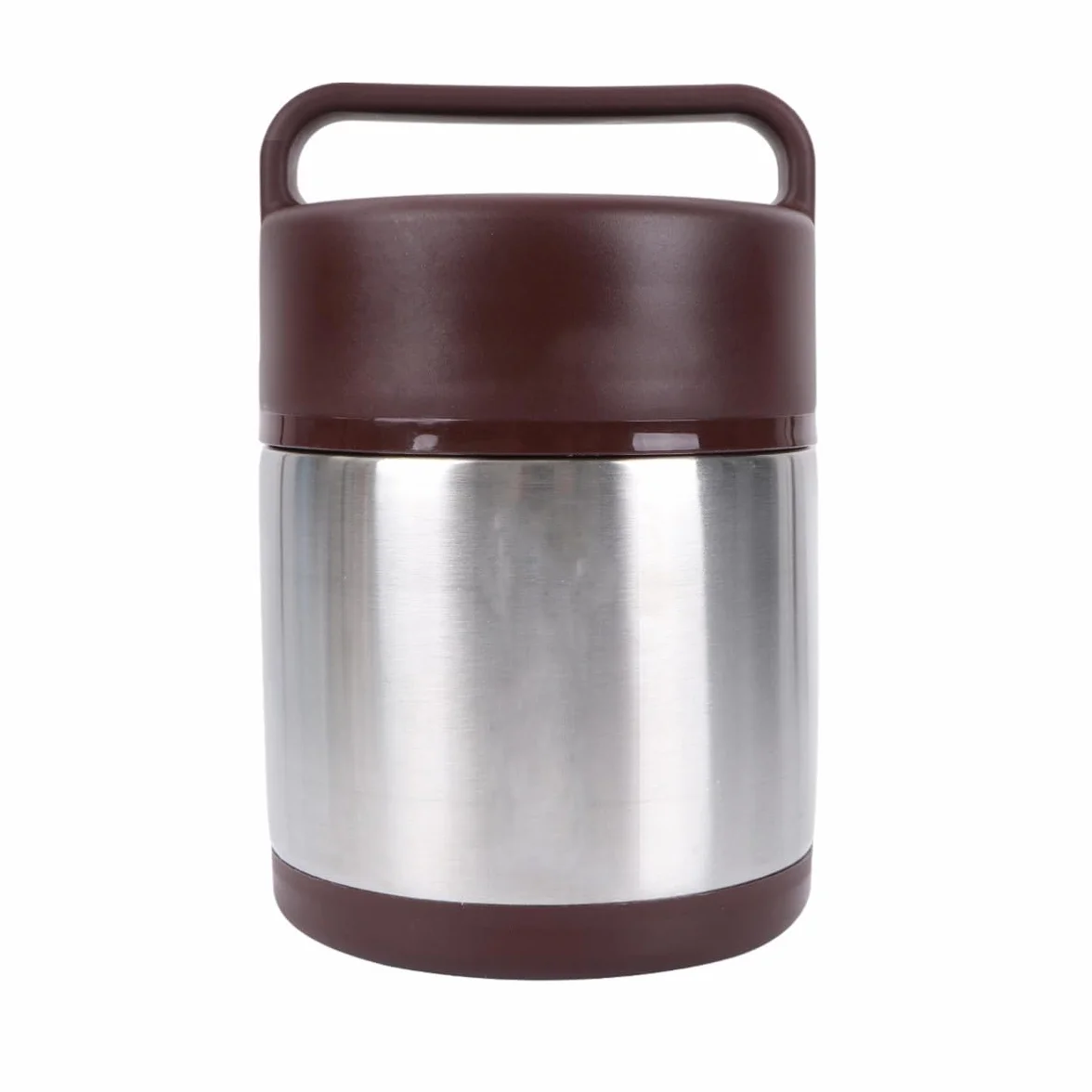 KICHOUSE Fiambrera Térmica de Acero Inoxidable Doble Capa y Capacidad de 2l, Diseño Tapa de Cierre Rápido para Oficina y Viajes