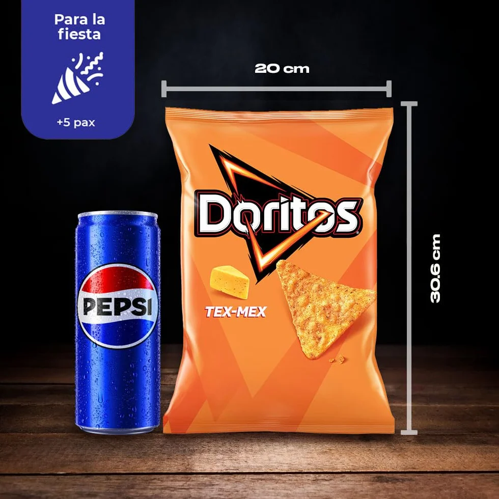 Doritos Tex Mex Nachos con sabor a queso 140gr