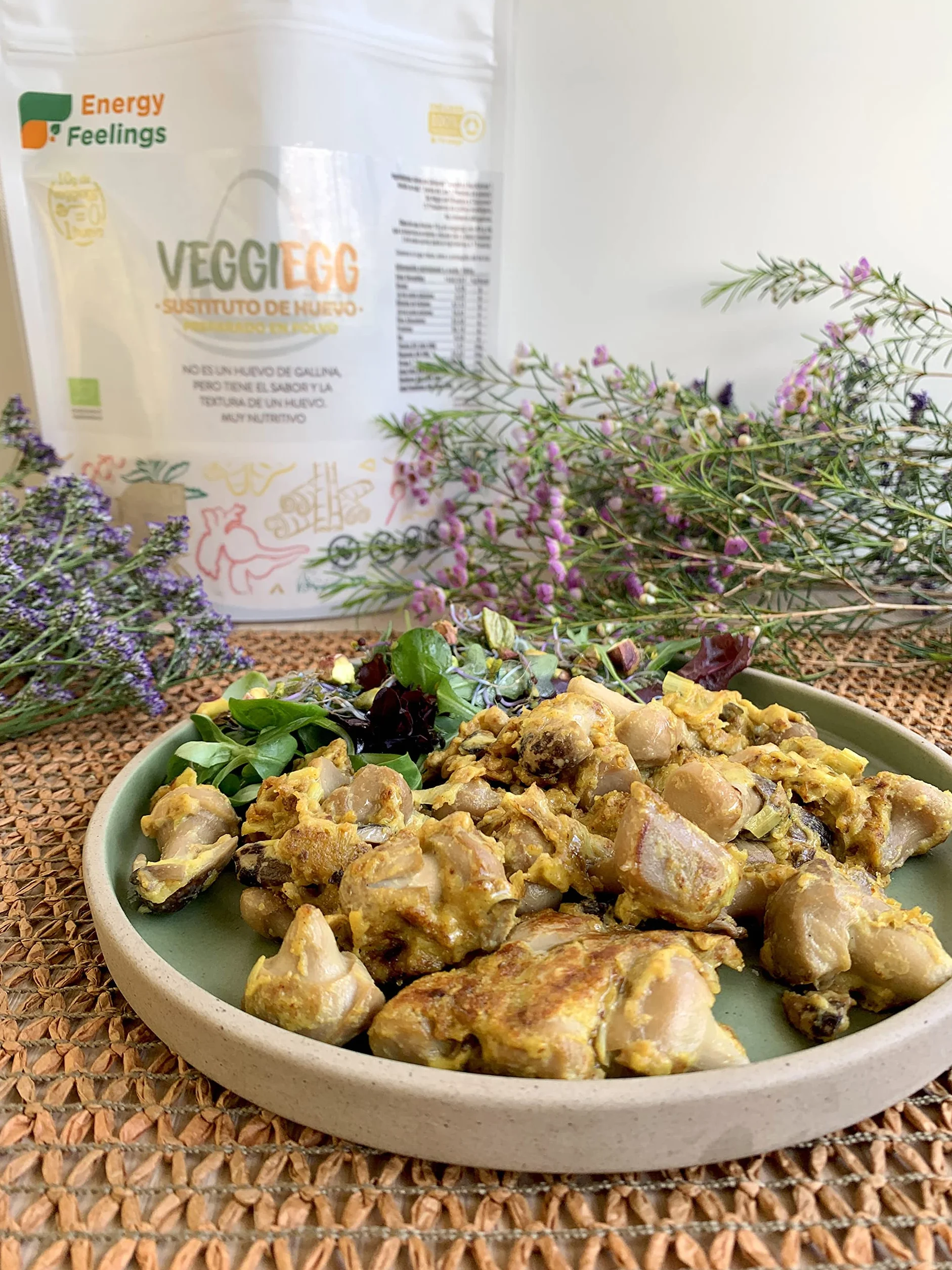 Veggiegg Huevo Vegano en Polvo Sustituto del Huevo Sin Gluten Sabor y Textura de Huevo 120g