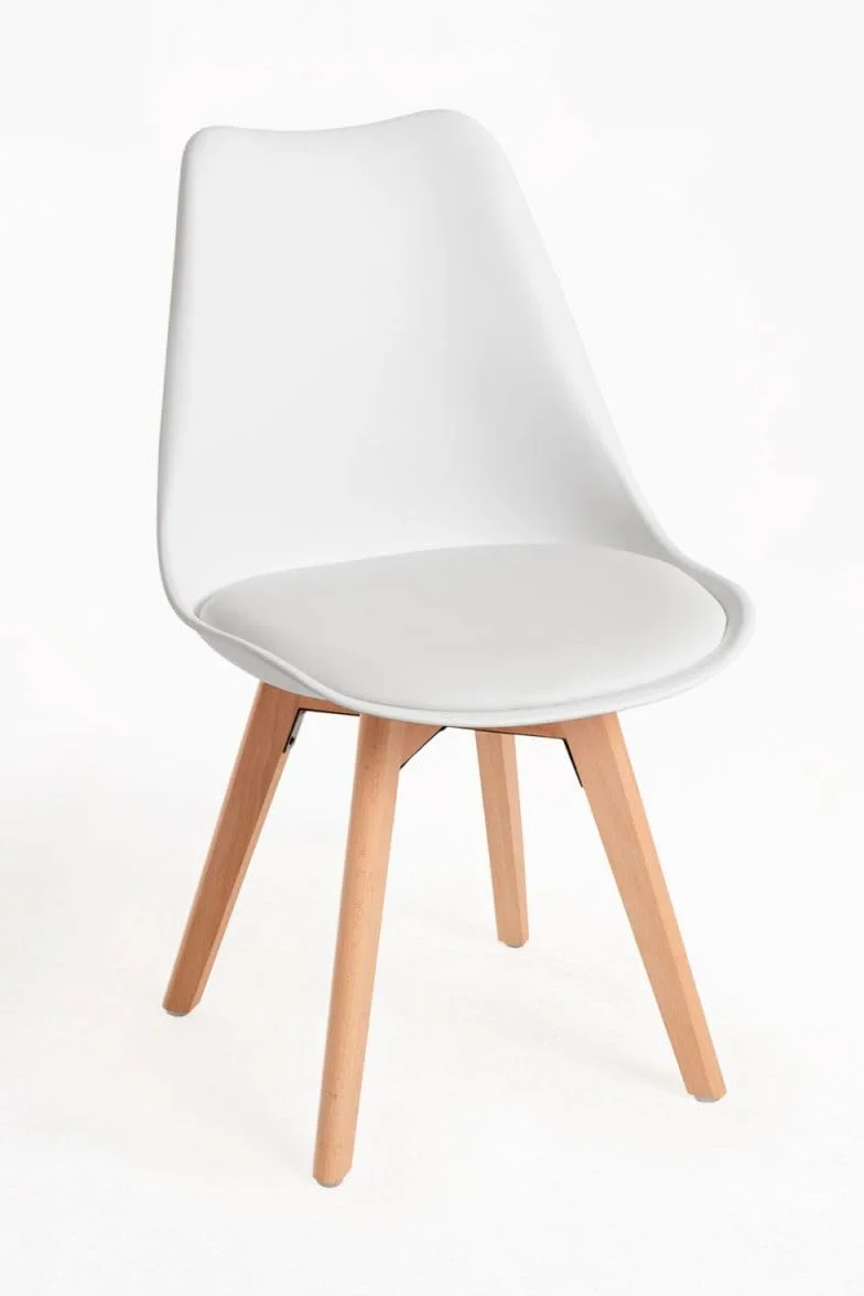 Regalos Miguel - Packs Sillas Comedor - Pack 4 Sillas Synk Basic - Blanco