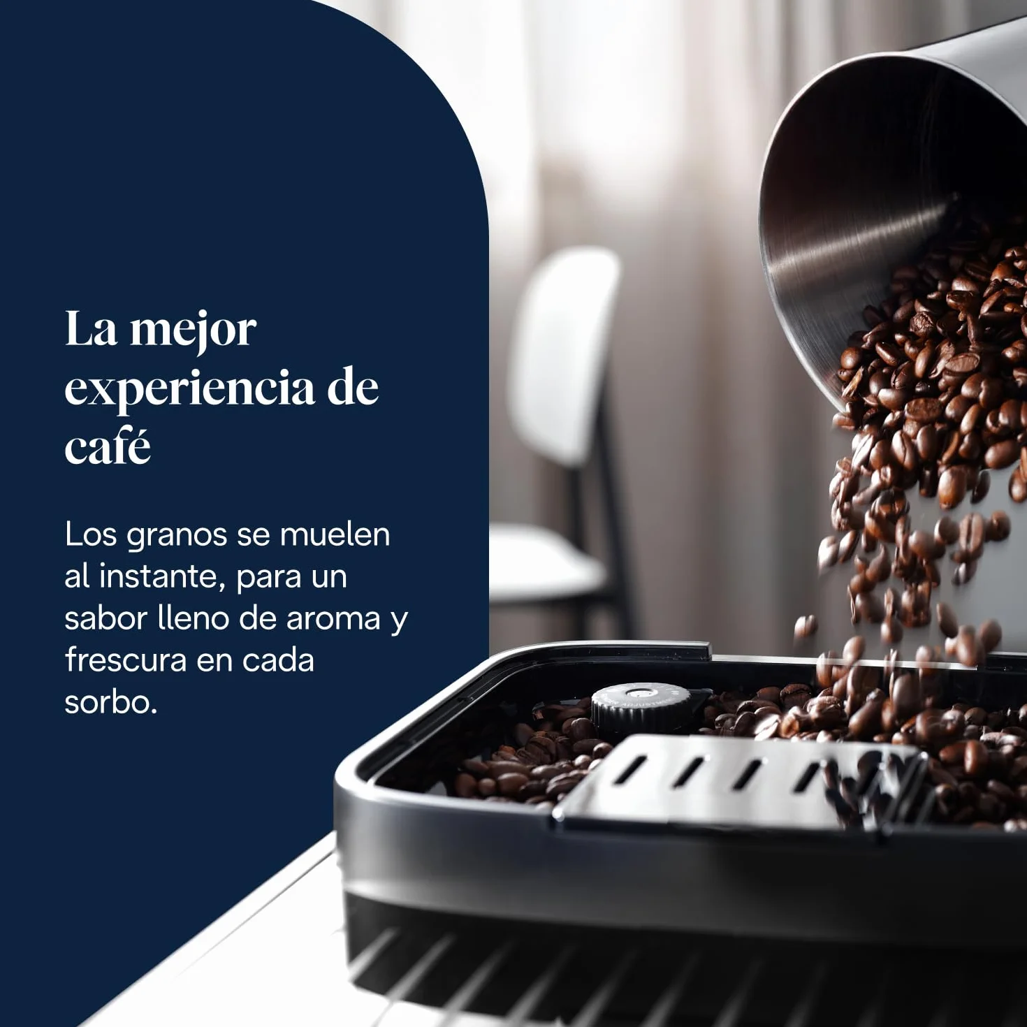 De'Longhi Magnifica Evo Cafetera Superatomática para Café y Cappuccino, ECAM292.33.SB, 4 Recetas, Plata