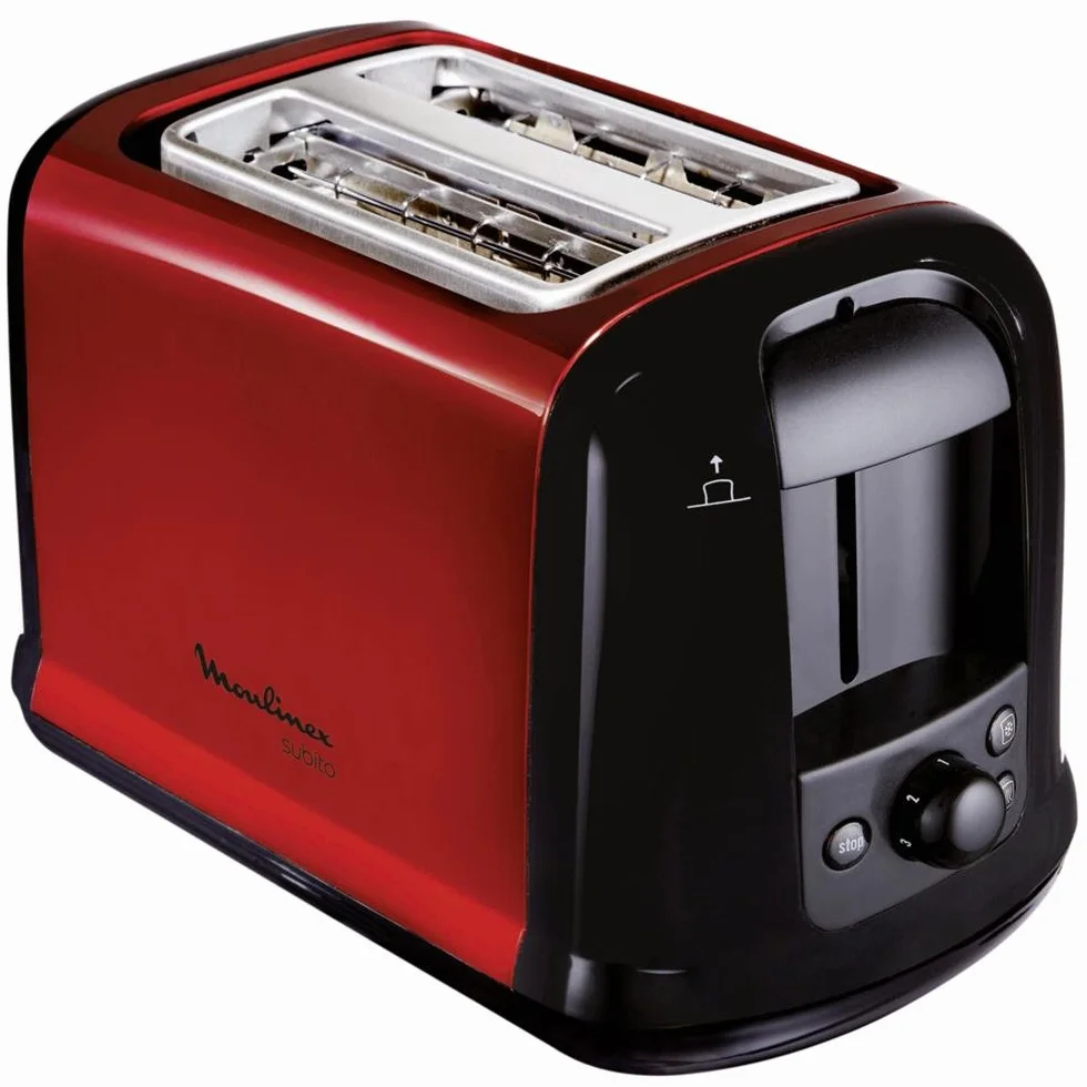 Moulinex LT261D Subito - Tostadora, color rojo metalizado