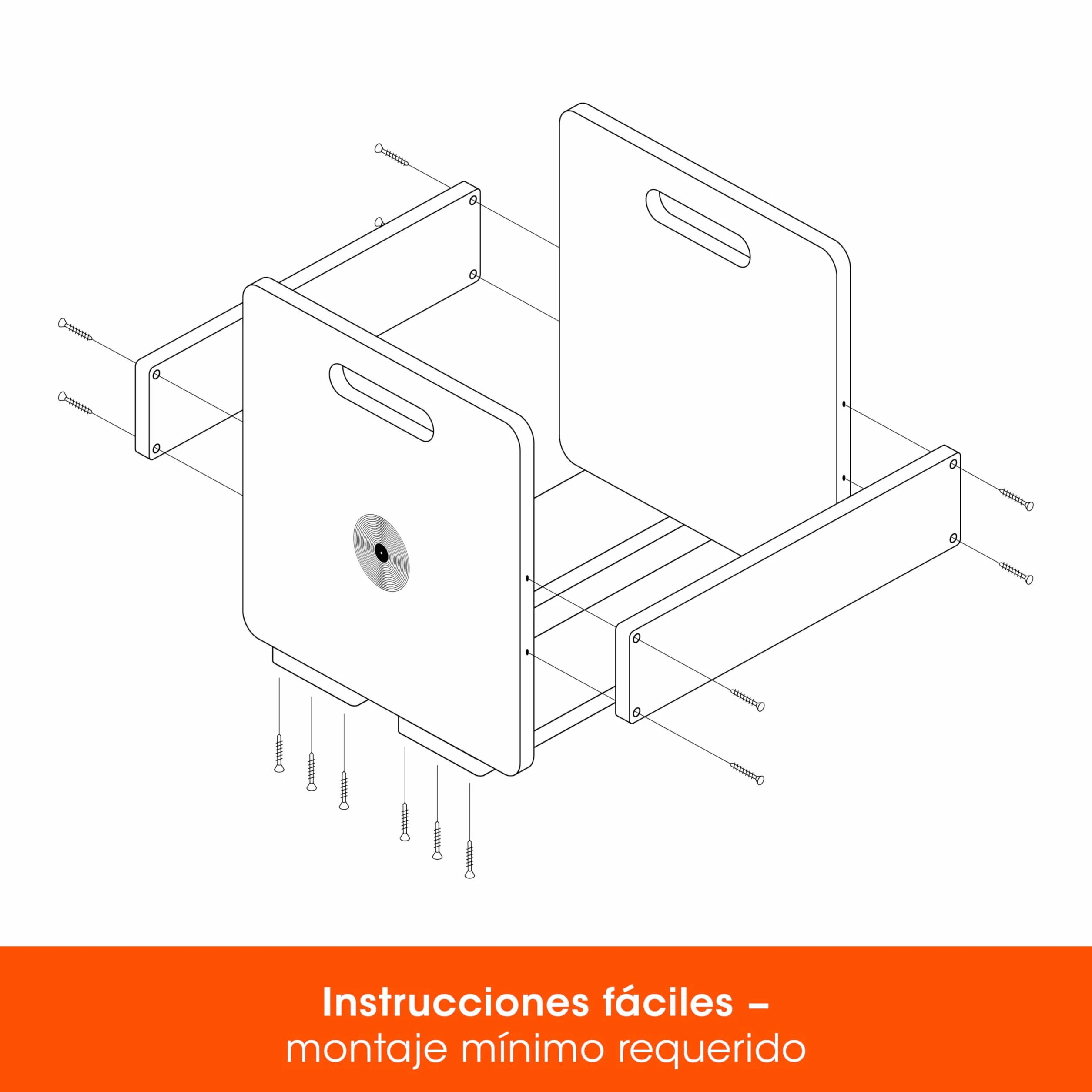 SPINCARE Caja de Almacenamiento para Discos de Vinilo de Madera de Bambú Premium 12 pulgadas Capacidad 80 Discos