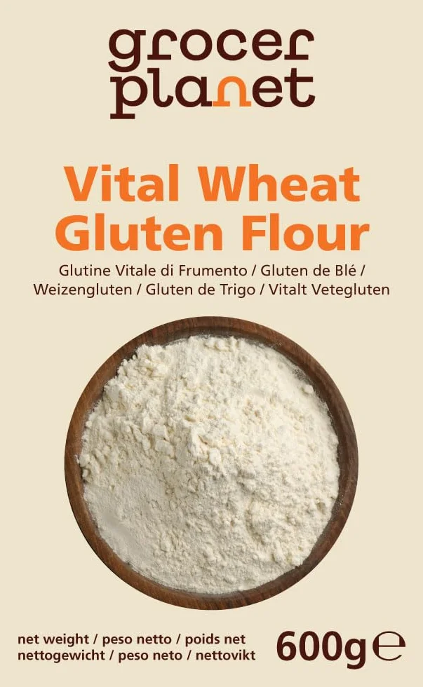 Grocer Planet Gluten de Trigo 600g Preparación Productos Horneados Seitán Proteínas