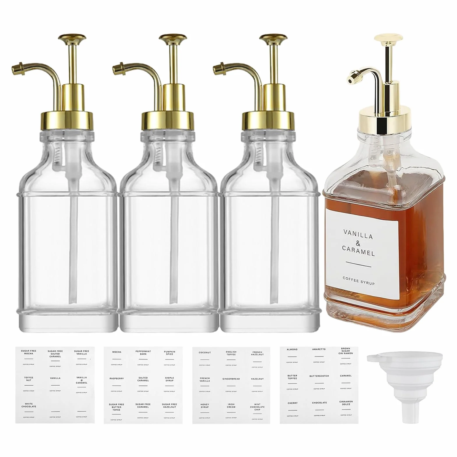 Dispensador de | Contenedor de con Bomba | Botella de Salsa a | Prueba de Fugas Transparente para Ketchup, jabón de Manos, Cocina, Bebida, Mesa, Postre, Chefs, hogar, Baristas, Bar