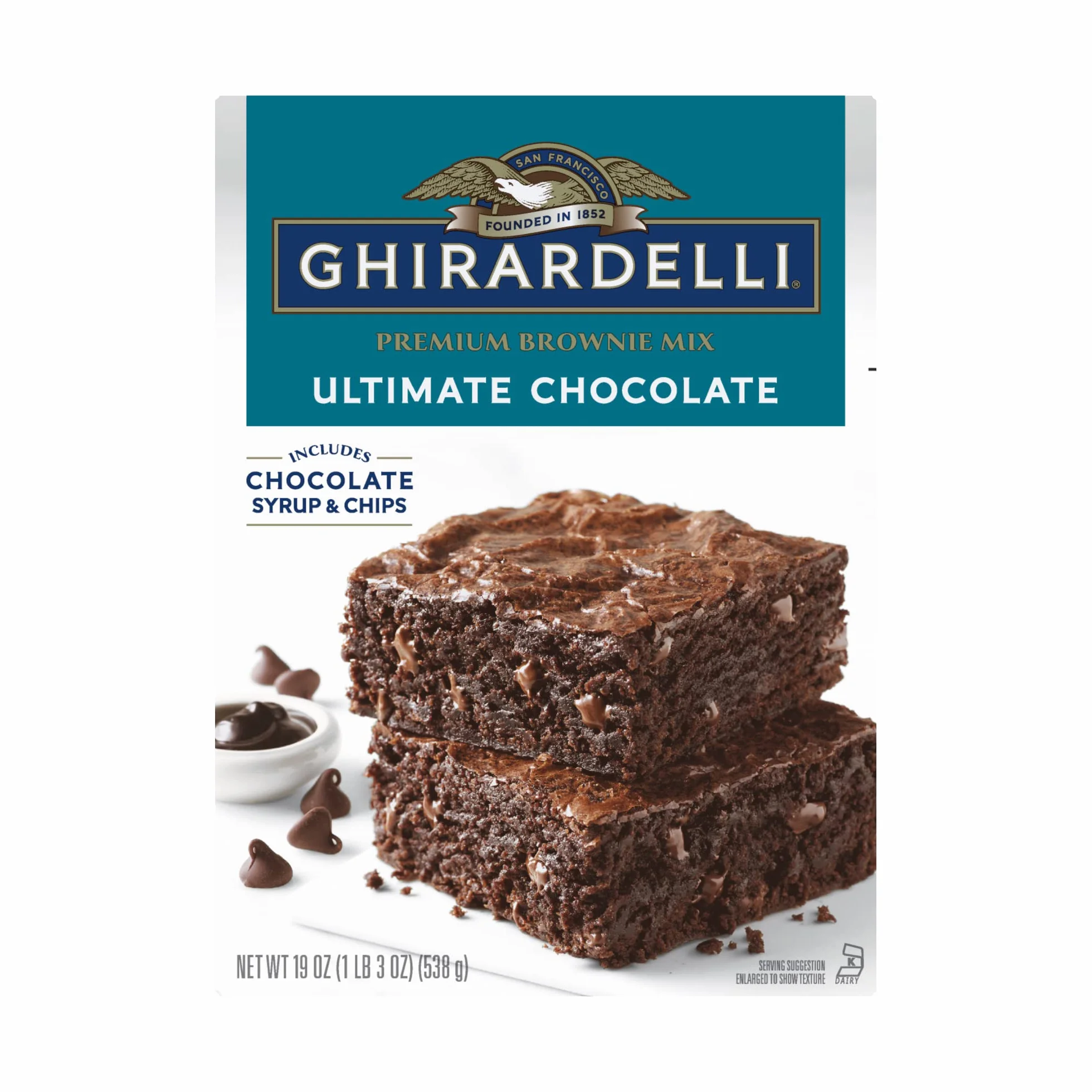 GHIRARDELLI Triple Fudge Brownie Mix, 19 oz