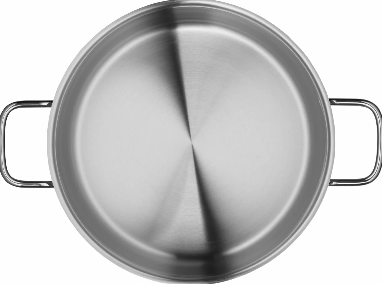 WMF Diadem Plus - Olla Baja 6.5 L Ø24 cm, Acero Inoxidable Cromargan, con Tapa de Cristal