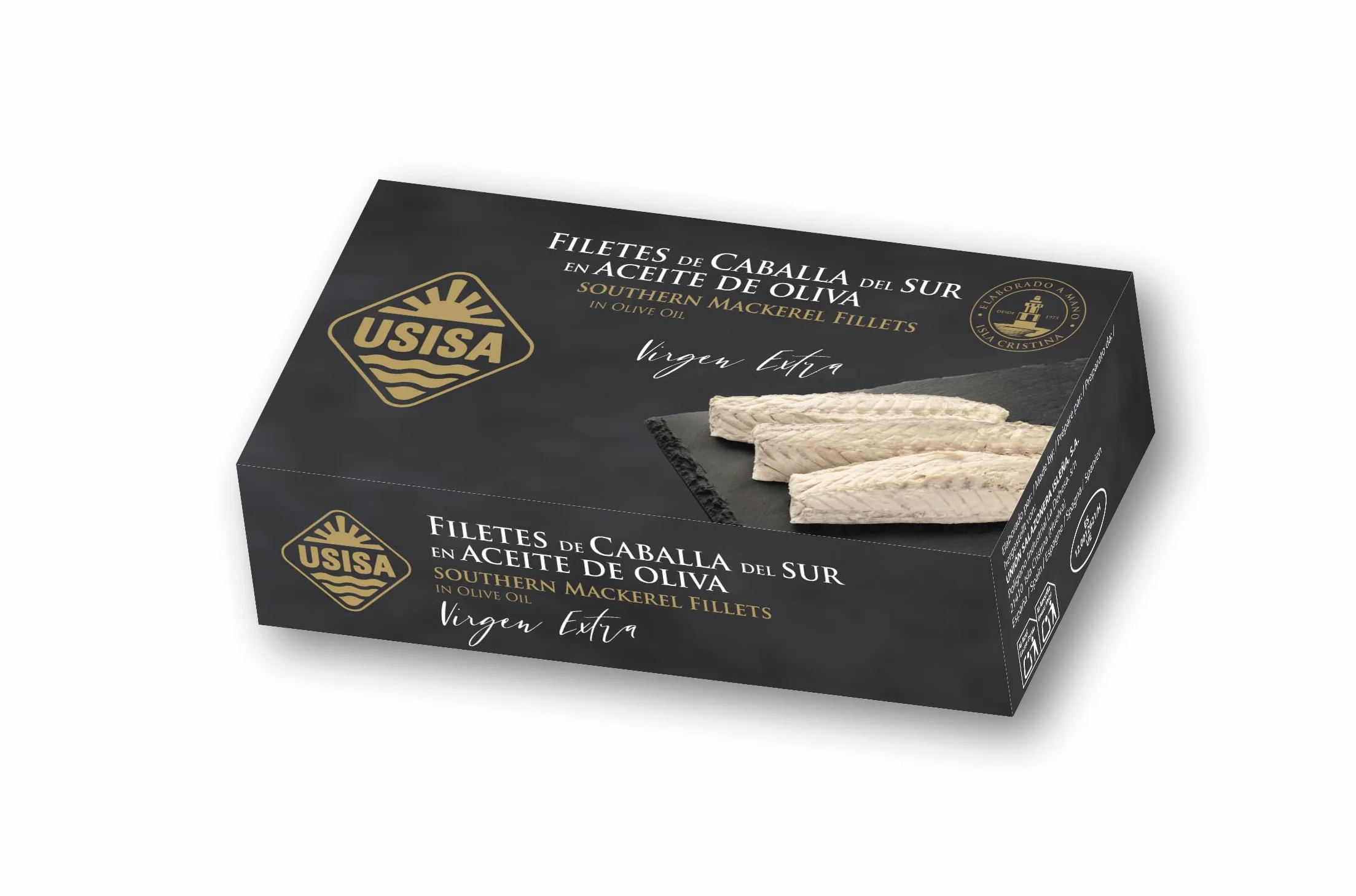 Conserva de Pescado Filetes de Caballa en Aceite de Oliva Virgen Extra Pack de 5 Latas 120g