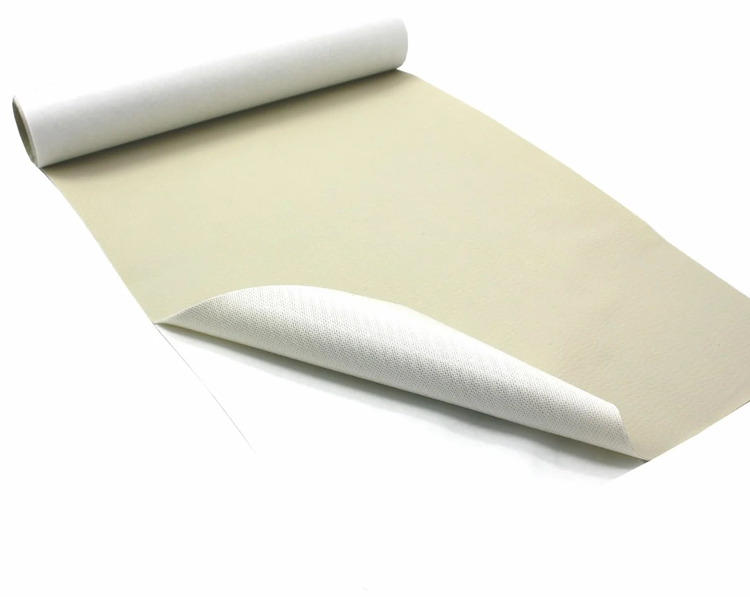 Parche autoadhesivo de piel sintética para reparación de cuero, color beige (200 x 140 cm)