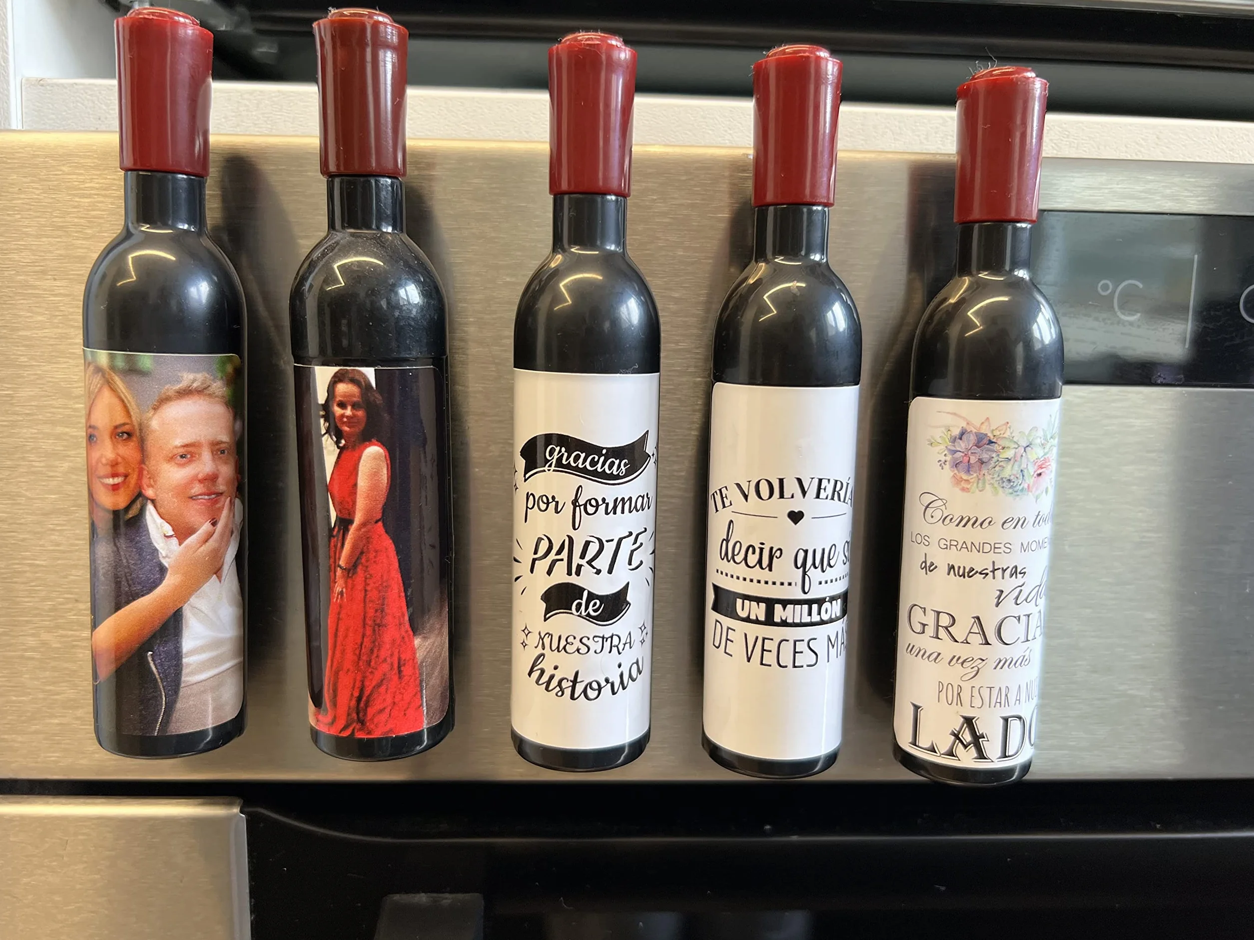 Sacacorchos Magnéticos Personalizados 25 uds para Botellas Vino Regalos Bodas Eventos