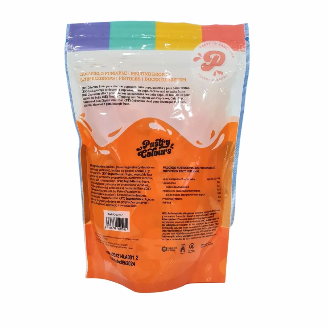 PASTRY COLOURS Melts Naranja Chocolate para Fundir Cobertura para Pasteles 250g