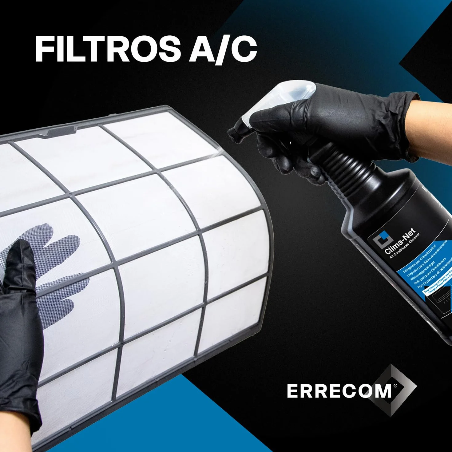 Errecom Clima-Net Detergente para Aires Acondicionados 1 Litro Maxi