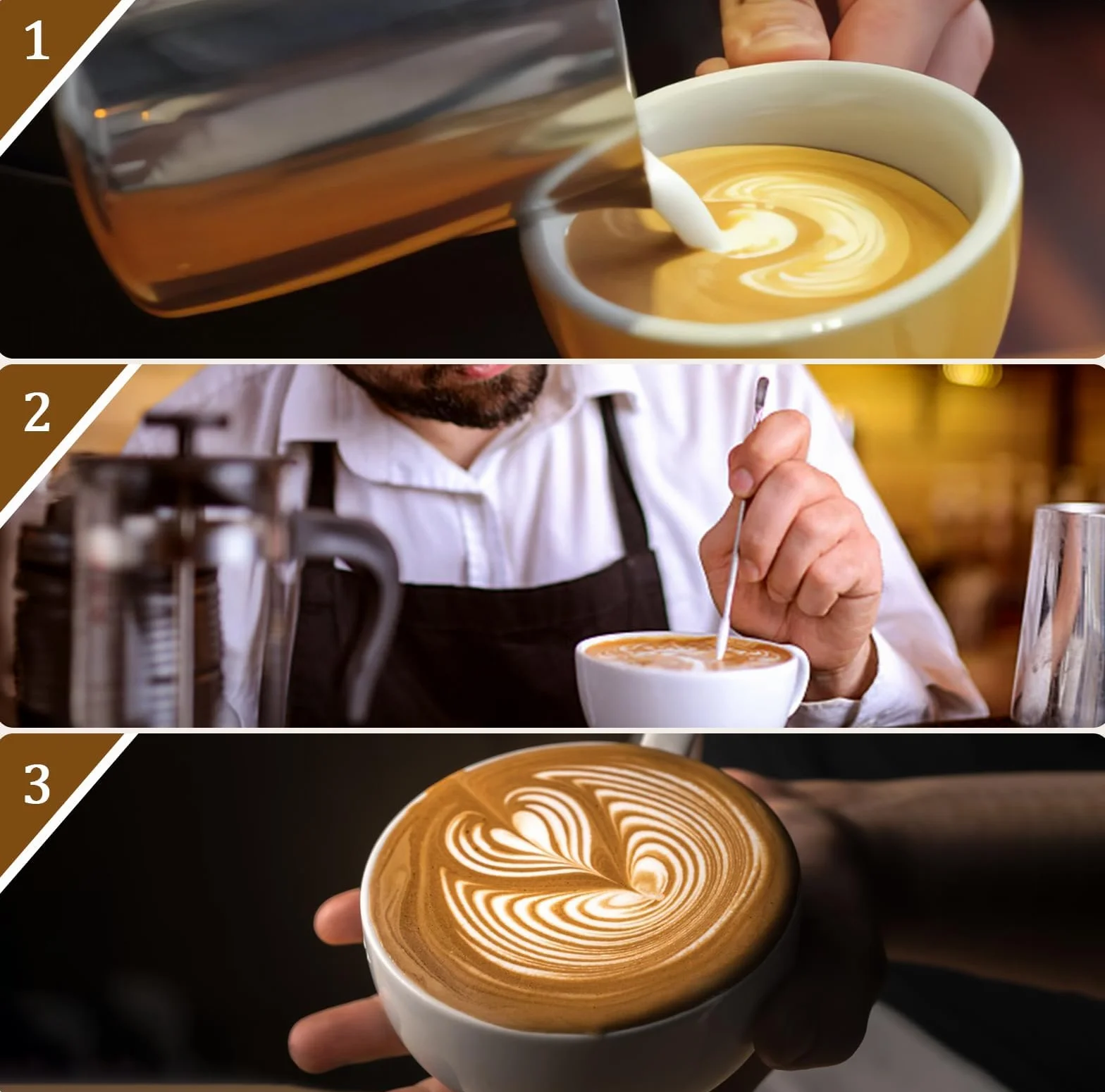 Jarra Leche Barista 350ml Acero Inoxidable Espuma Espresso Café