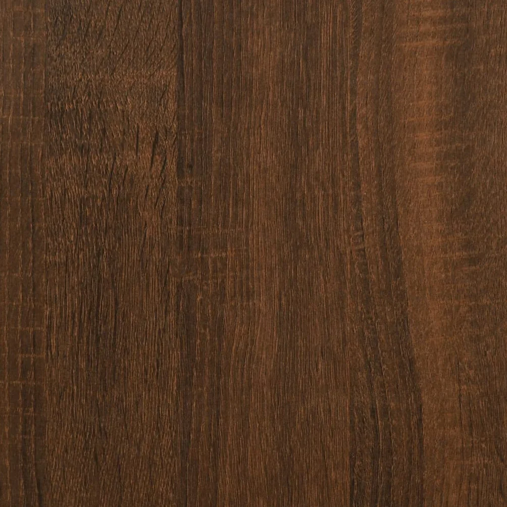vidaXL Mueble Discos Madera contrachapada Roble marrón 100x38x48 cm