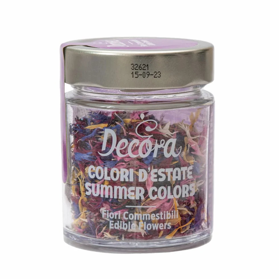 DECORA Colores de Verano Flores Comestibles Mezcla 2g Decorar Preparaciones Culinarias