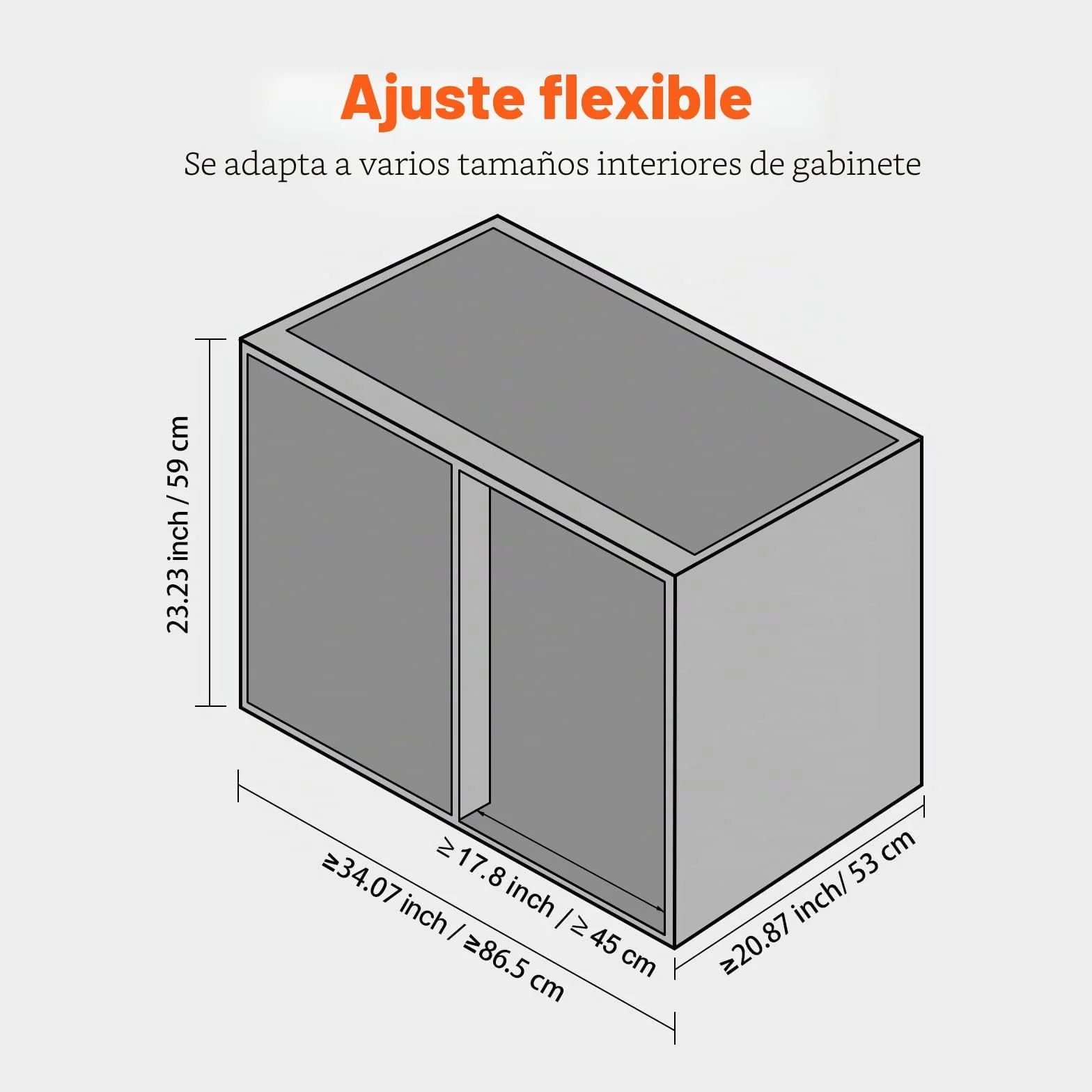 VEVOR Armario de Esquina con Bisagras Abatibles a la Izquierda, Organizador Extraíble para Armarios con Bisagra, Bandeja Abatible de 2 Niveles con Altura Ajustable, a la Izquierda, 850 x 490 x 780 mm
