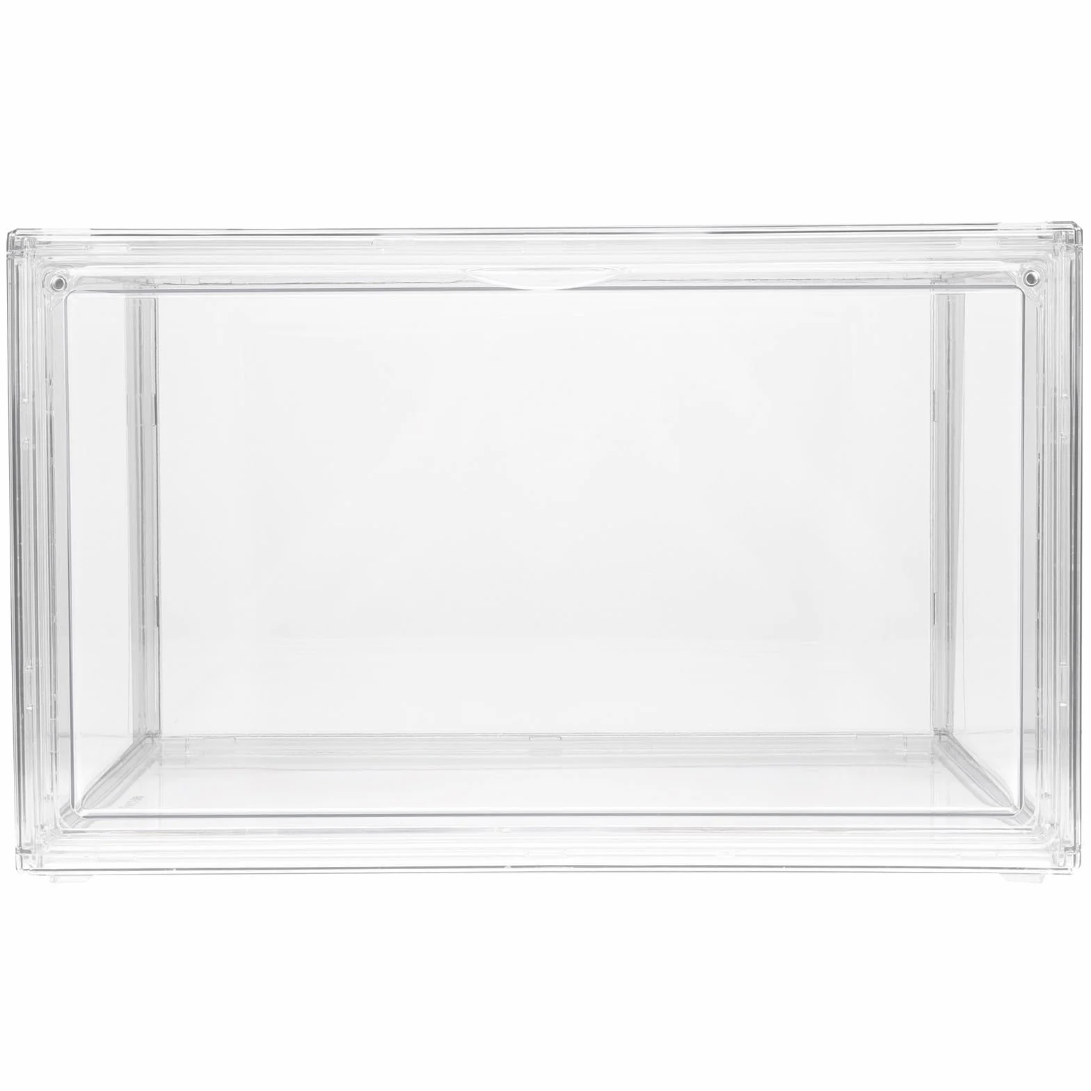PRETYZOOM Caja Transparente de Acrílico para Almacenaje Apilable con Diseño Simple, Organizador Versátil el Hogar
