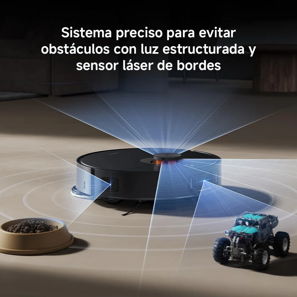 XIAOMI Robot Vacuum X20 MAX con estación Todo en uno: Vaciado automático, Lavado a Alta Temperatura y Secado rápido. 8000Pa, Brazo Extensible, Cepillo Anti-enredos, navegación LDS y Control por App.