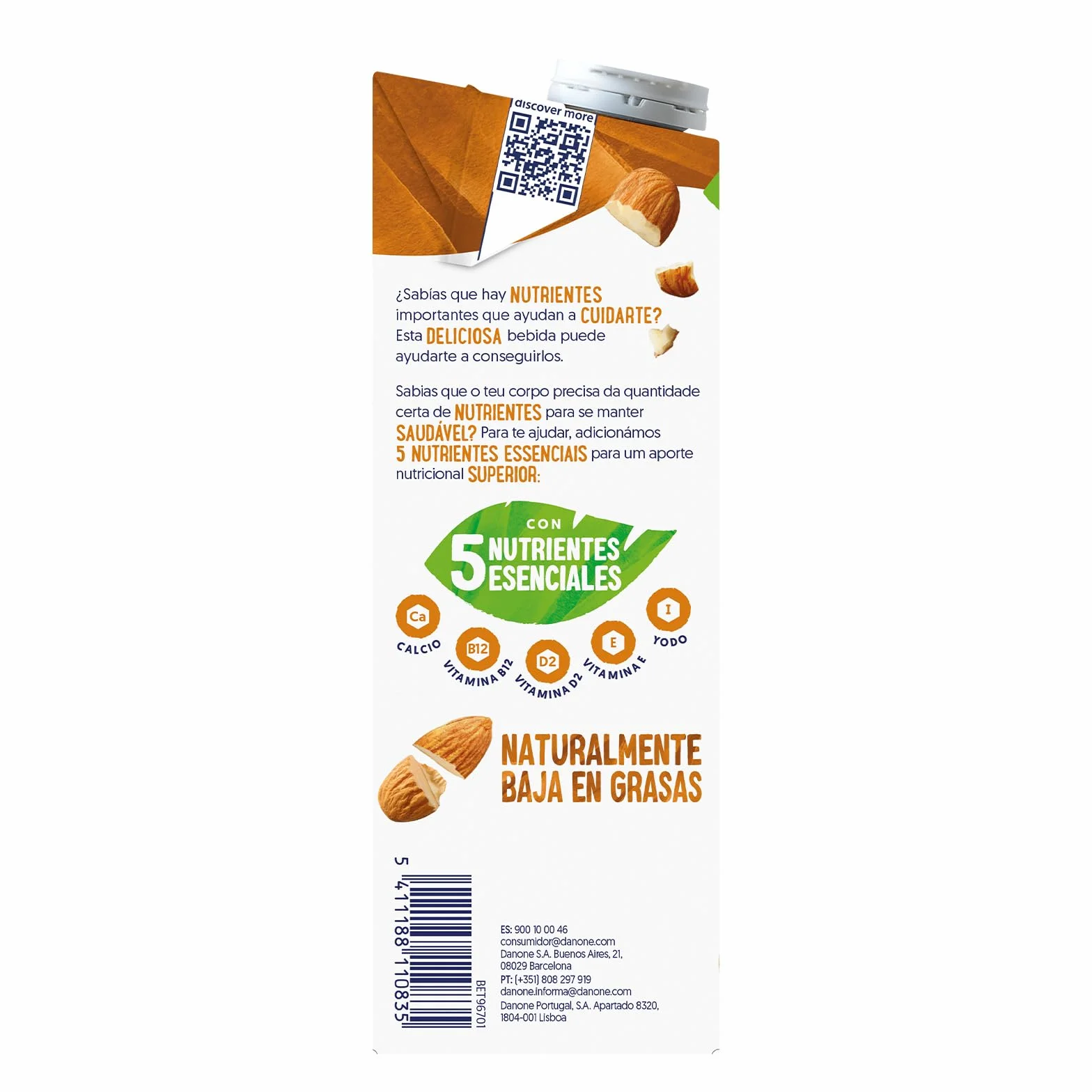 Alpro Bebida Vegetal de Almendras Pack 6 x 1L