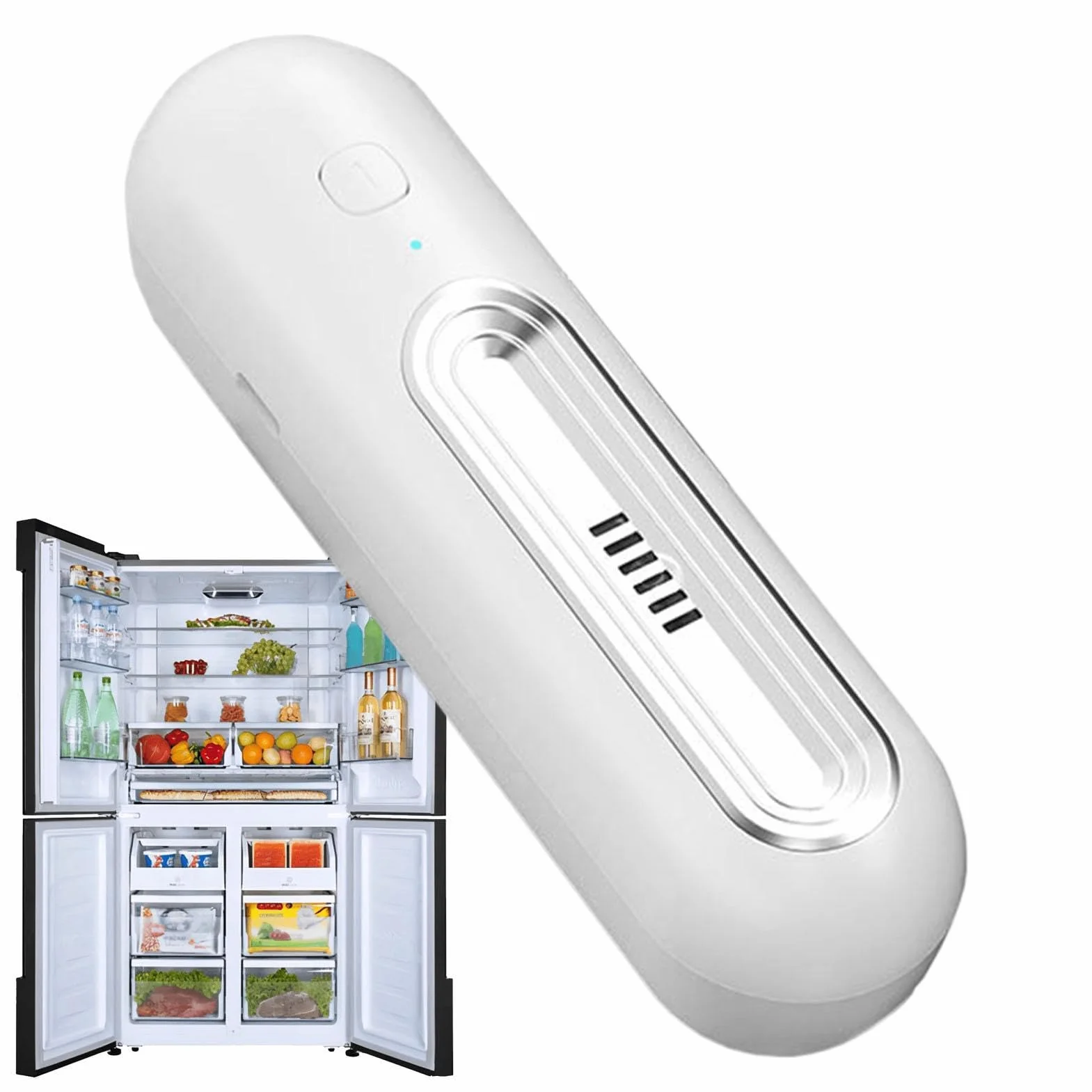 Desodorizador del refrigerador | Desodorizador de refrigerador recargable USB - Ambientador de aire doméstico para automóvil de refrigerador, más efectivo que las bolsas de bicarbonato de sodio y