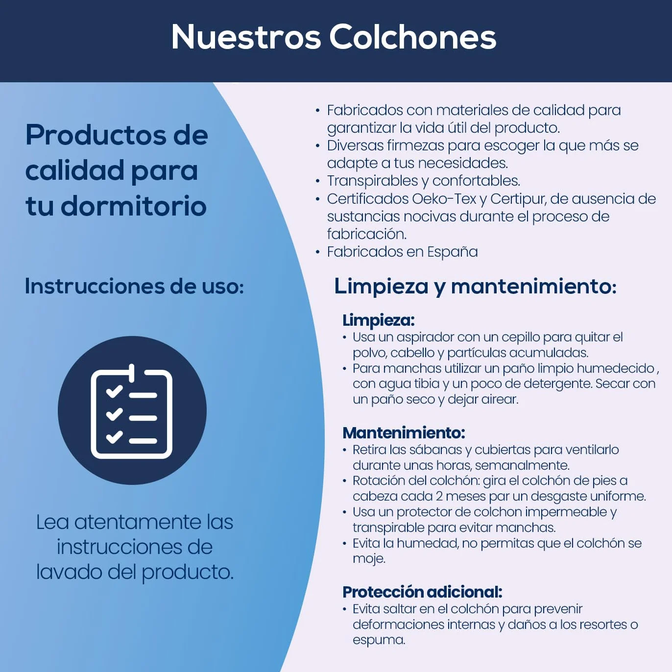 DUÉRMETE ONLINE - Colchón Viscoelástico Pocket Visco Reversible (Cara Invierno-Verano) Firmeza-Dureza Media-Alta, Grosor 20cm, Antiácaros, Antibacerias e Hipoalergénico, 135x190