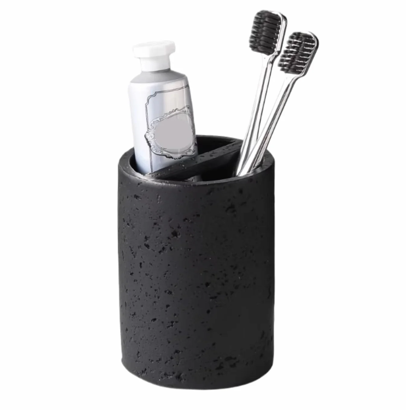 Organizador Cepillos De Dientes Soporte For Cepillo De Dientes con Estampado Piedra, For Pasta Dental, Organizador For Fregadero Baño Accesorios De Baño
