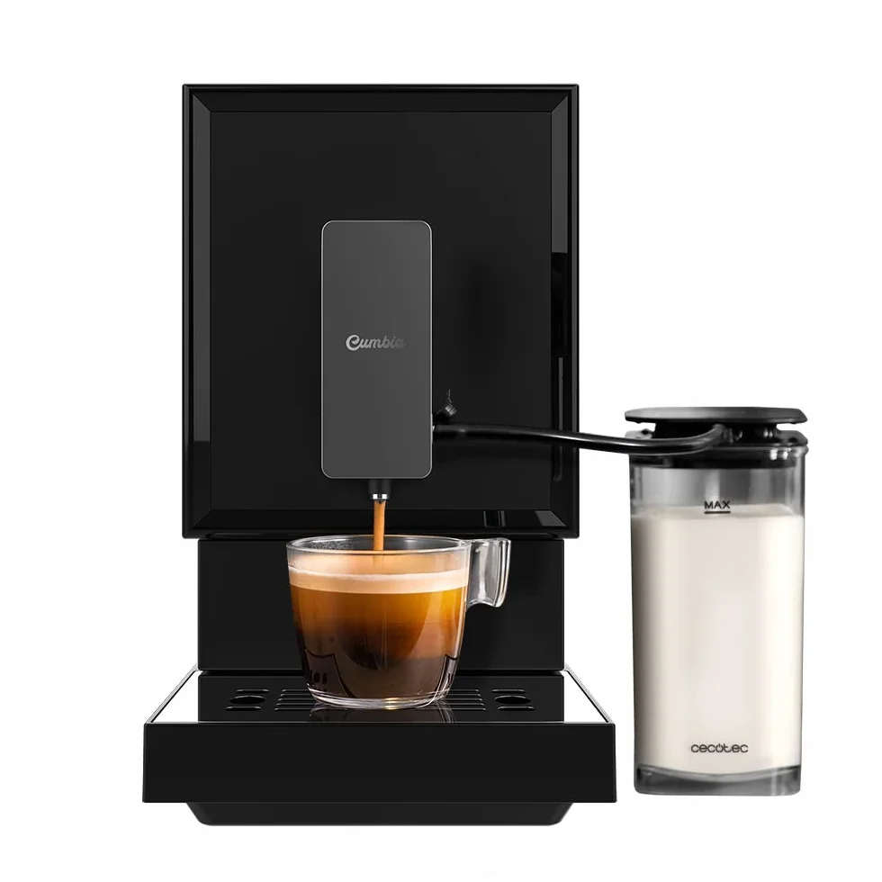 Cecotec Cafetera Superautomática Power Matic-ccino Cremma. 1470 W, 19 Bares, Molinillo Integrado, Thermoblock, Vaporizador, Capacidad de 150 gr de Café y 1,2 Litros de agua, Tanque de Leche