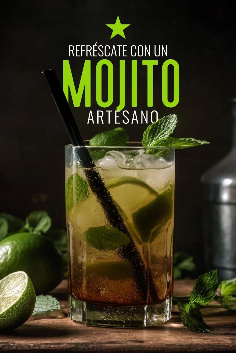 La Bodeguita Mojito 0,0 Cóctel Premium Sin Alcohol Artesano Natural 75 cl