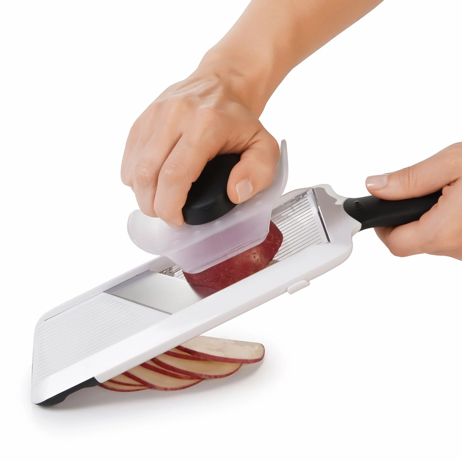 Oxo Good Grips INOXO.1119100ML Mandolina Rodajas C/ Mango, Negro/ Blanco, Estándar