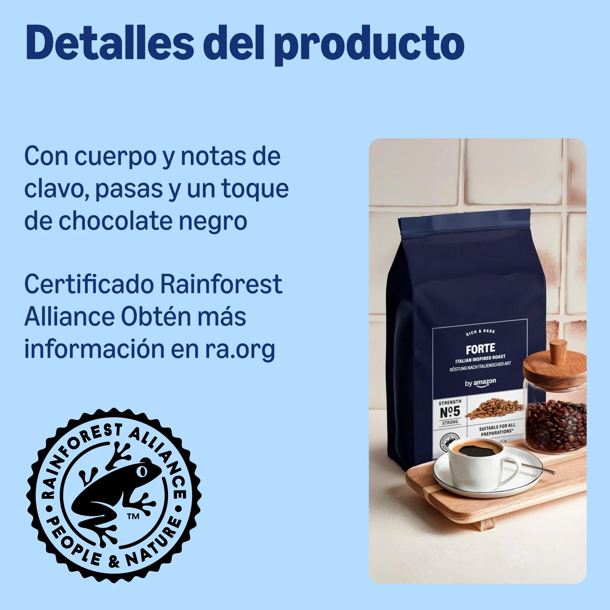 Amazon Fuerte Café En Grano De Tueste Natural, 1kg