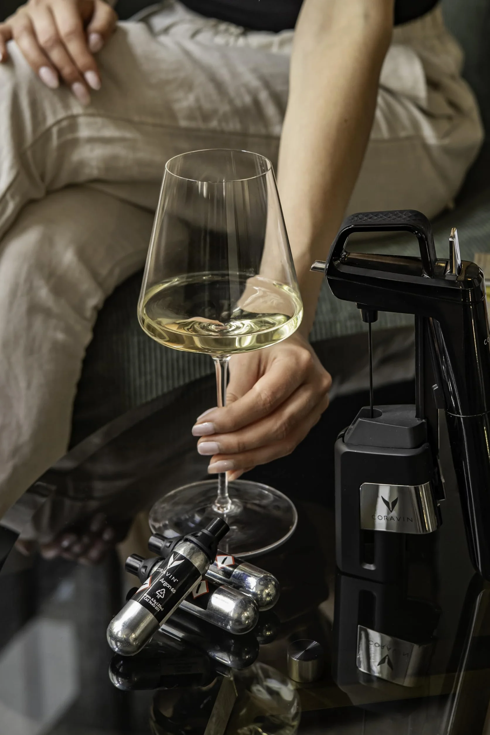 Coravin Cápsulas de argón Puro Paquete de 6 - Cartuchos de Gas para Vino