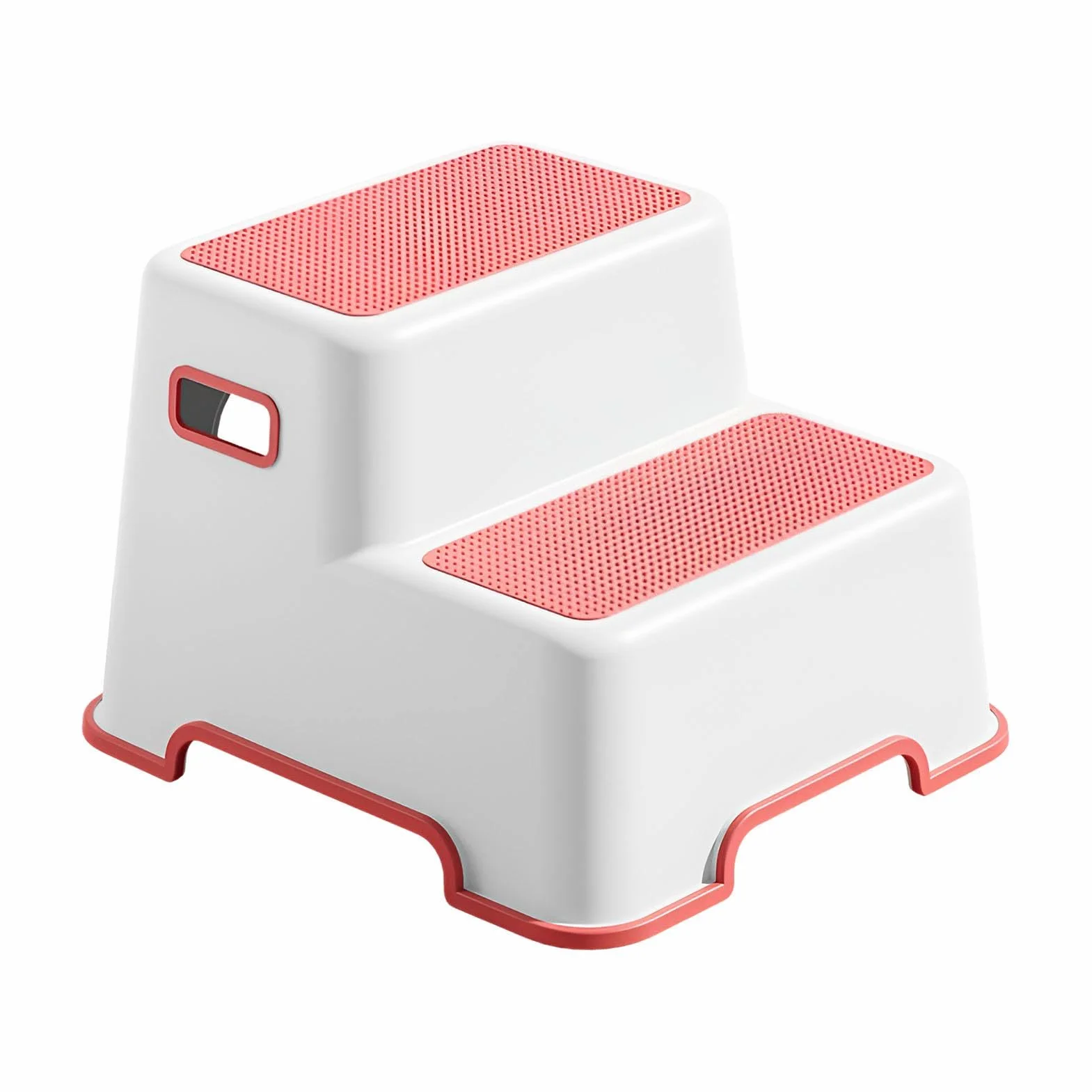 Escalón de inodoro antideslizante para niños pequeños, reposapiés de doble paso para entrenamiento de ollas, ayudante de baño para un fácil acceso al inodoro