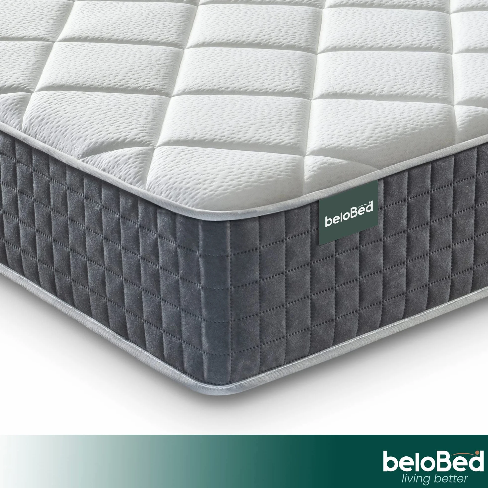 Colchones 90x190 Colchón Viscoelastica Reversible Altura 24 cm Firmeza Media Resistente Transpirable Enrollado Comodo. Dawnrest