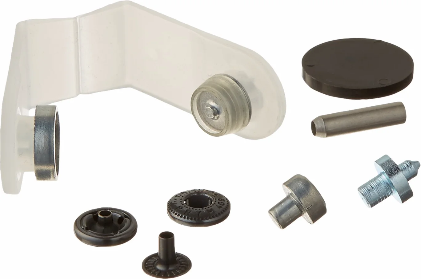 Dritz 5/32 Pulgadas Mini Anorak Snaps y Herramientas, 10 Unidades, Color Negro
