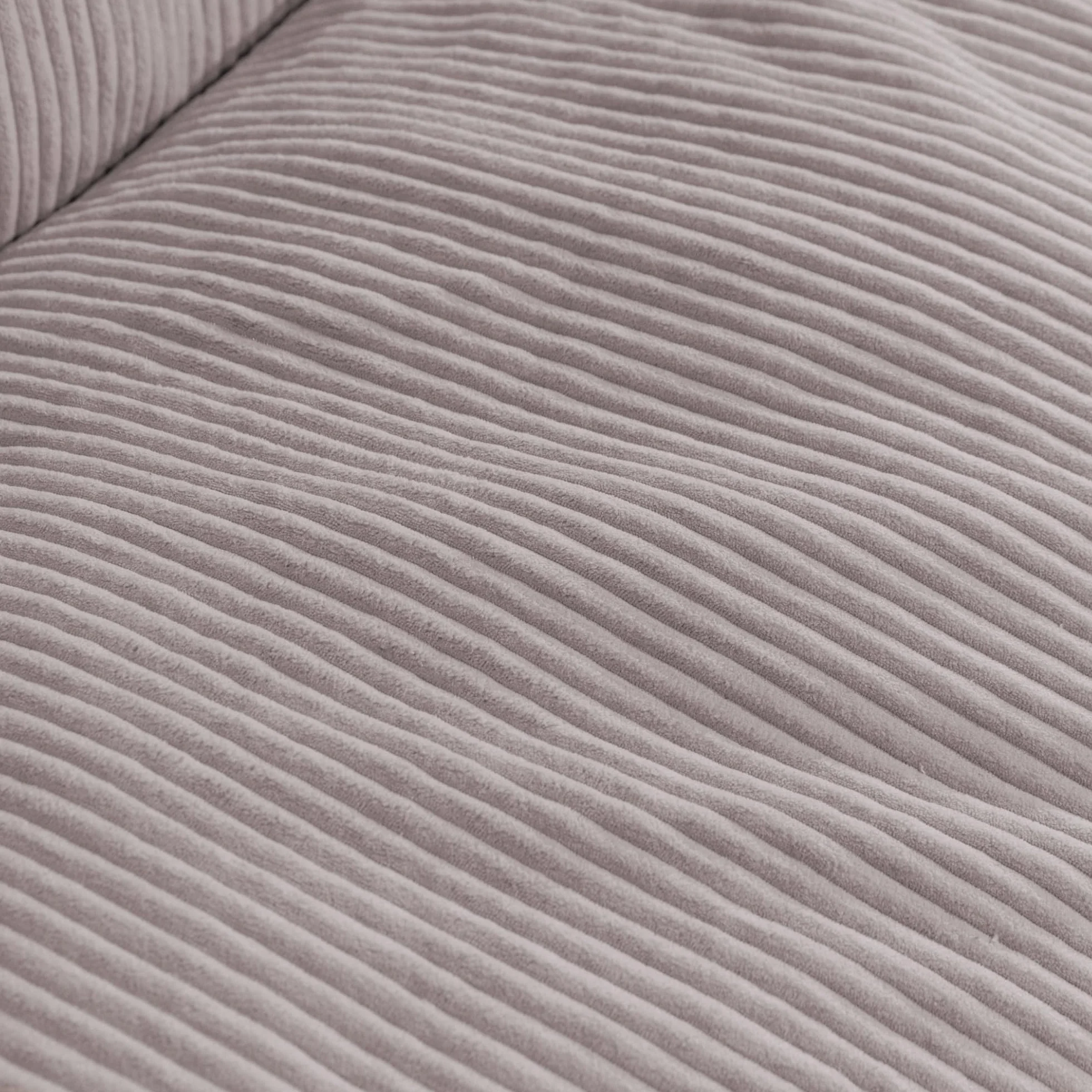 bananair - Puff Salón de Pana Ancho - Suave y Confortable - Puff Pera con Relleno de Espuma Incluido, Óptimo Apoyo para la Espalda - Bean Bag, Sofa Puff Gigante Muy Cómodo (100 cm, Gris Claro)