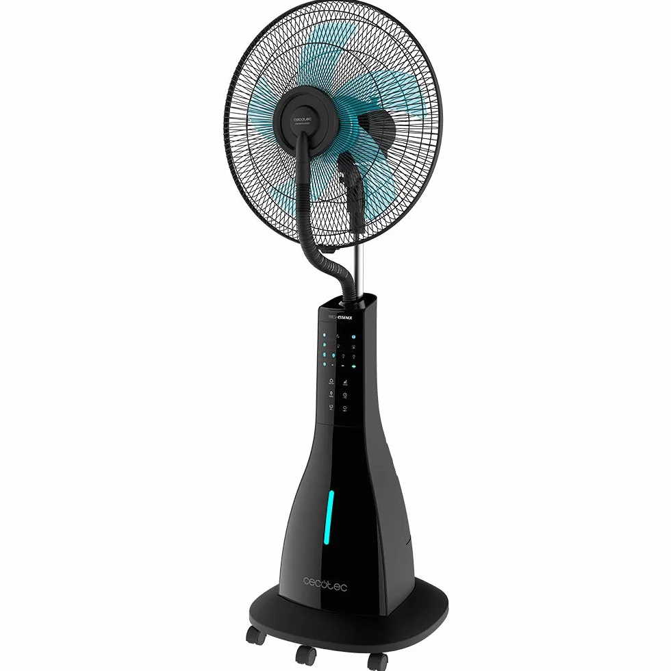 Cecotec Ventilador Nebulizador de Agua con Mando a distancia EnergySilence 690 Freshessence. 90 W, Oscilante, Silencioso, 3 Velocidades, Temporizador 7,5h, Pantalla LCD, Motor de Cobre, 3 L