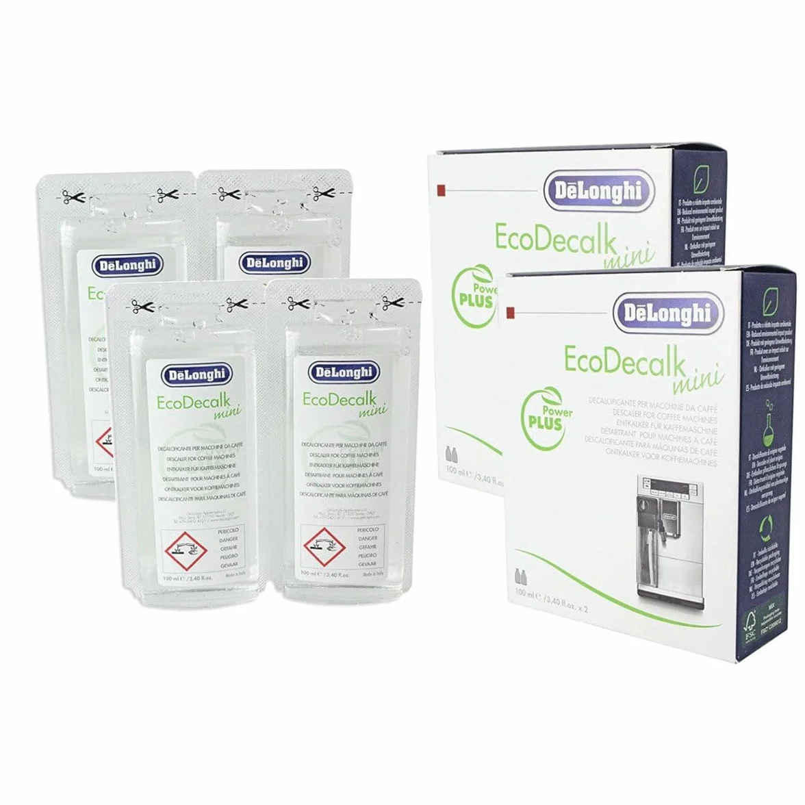 Delonghi EcoDecalk Mini 2 Descalcificador 4 x 100 ml