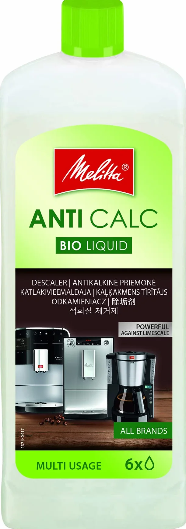 Melitta Descalcificador para cafetera BIO líquido 250 ml