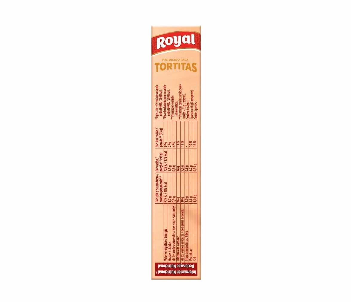 Royal Tortitas Preparado en Polvo 6 Raciones 120 g
